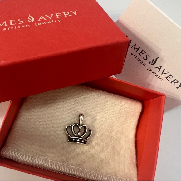 James Avery Retired Crown Pendant - Picture 1 of 2